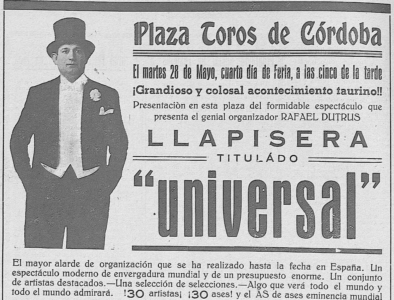 1935: Llapisera en Córdoba