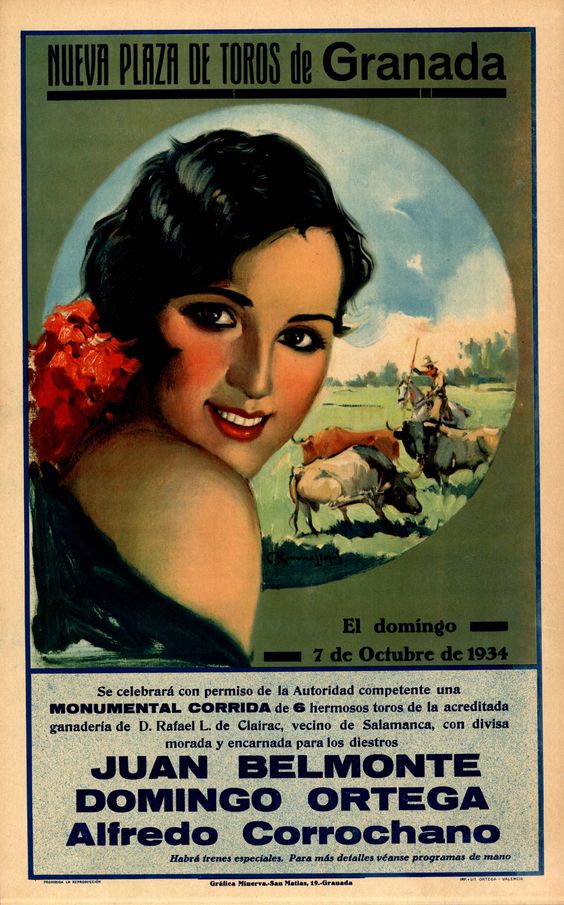 Granada 1934:Belmonte,Domingo Ortega y Corrochano