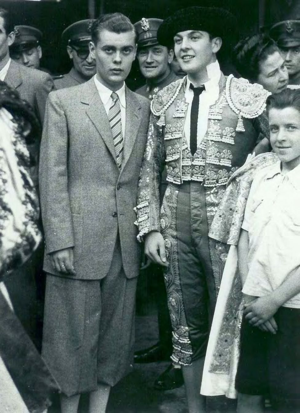 Juanito Bienvenida y Antonio Santainés en el año 1946