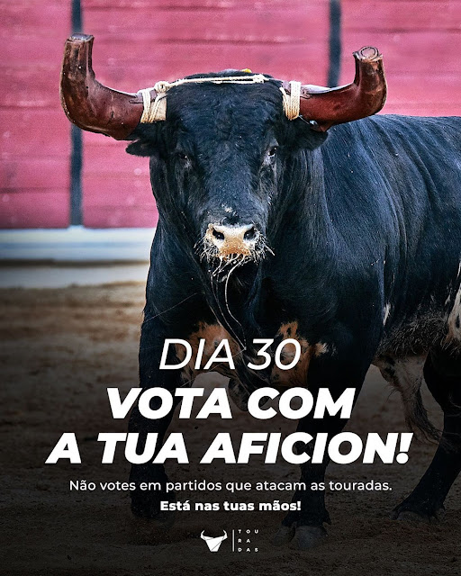 VOTA COM A TUA AFICION:Não votes em partidos que atacam as touradas