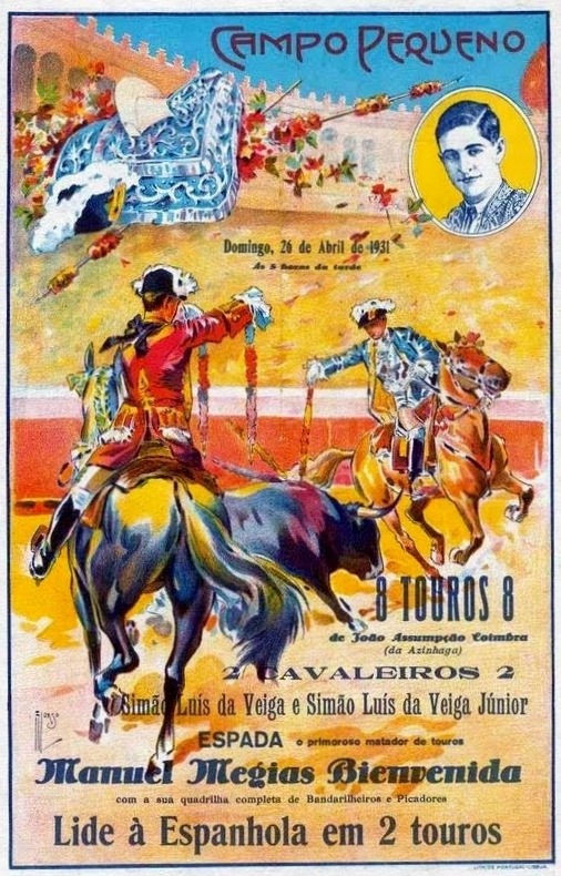 1931:Manuel Mejías,Bienvenida, en Campo Pequeno