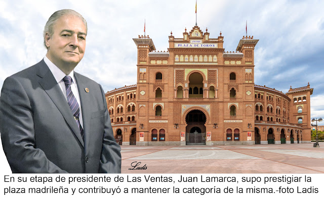 Juan Lamarca, el presidente que tanta categoría le dio al palco de Las Ventas durante casi cinco lustros.