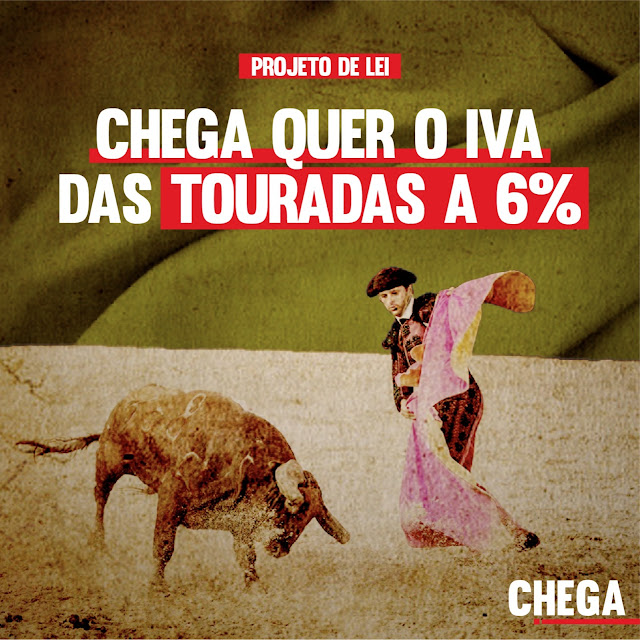 PORTUGAL: Chega presenta un Proyecto de Ley para bajar el IVA de las corridas al 6%