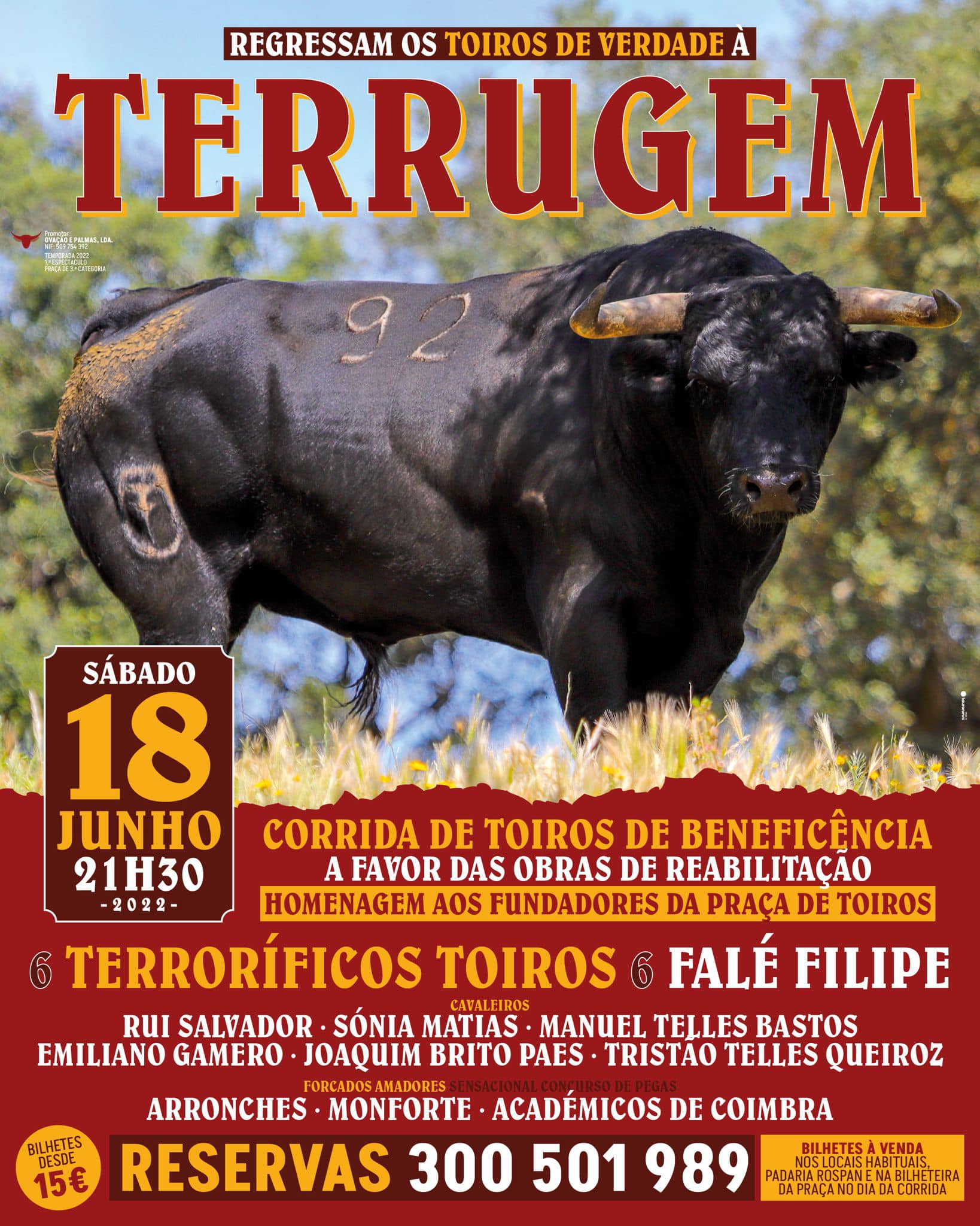 Sábado: regreso de los toros a Terrugem