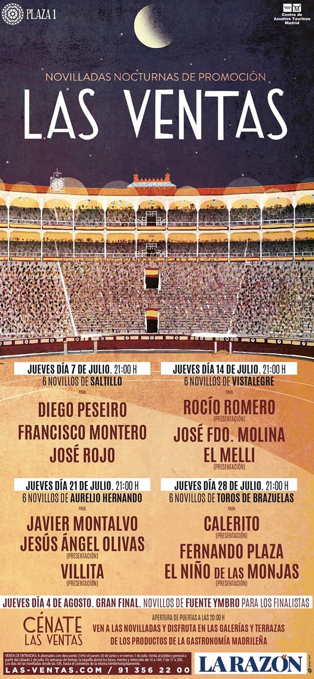 LAS VENTAS:novilladas nocturnas de promoción