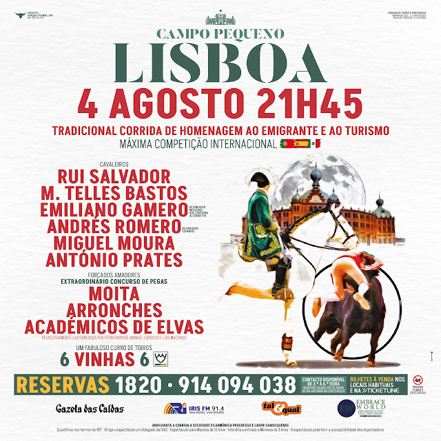 Campo Pequeno: cartel del 4 de agosto