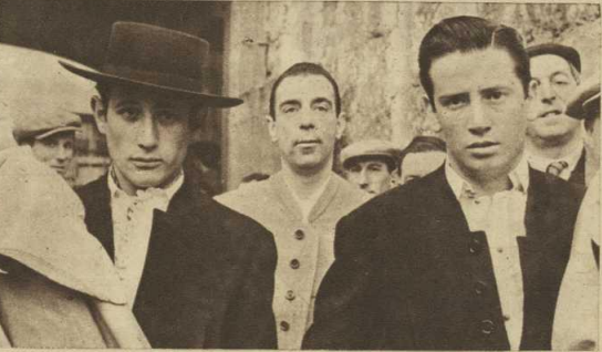 Palencia, 1955:Marcos de Celis y Antoñete en un festival
