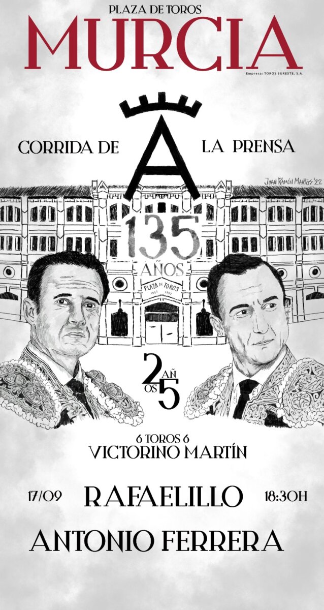 Presentado el cartel del mano a mano de Victorino en Murcia