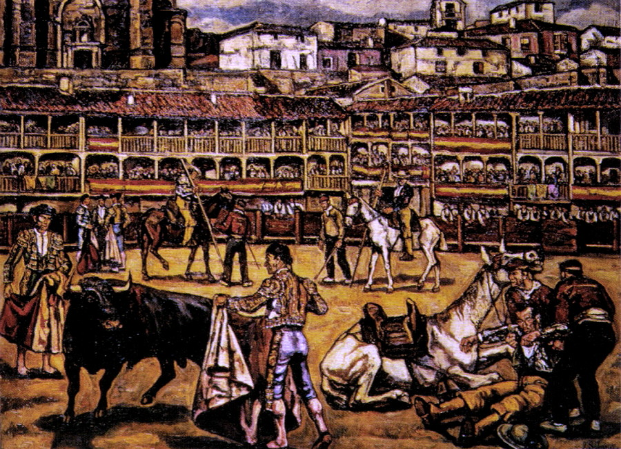 Corrida de toros en Chinchón:la tauromaquia de Gutiérrez Solana