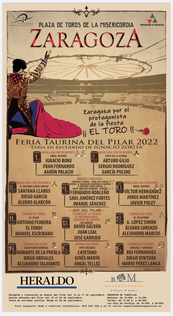 Feria Taurina del Pilar 2022: Corridas de Toros.