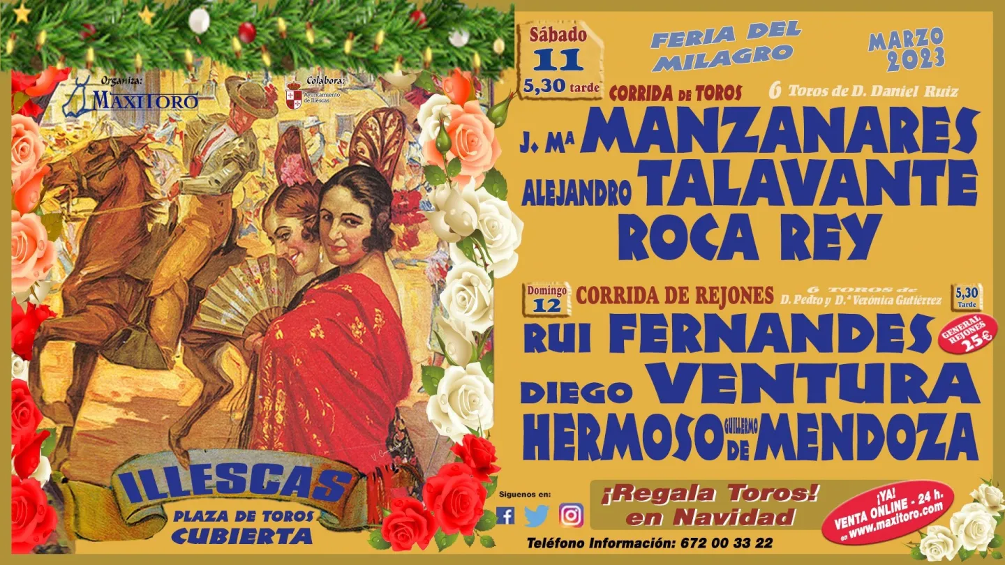 Feria del Milagro de Illescas 2023: Corridas de Toros.