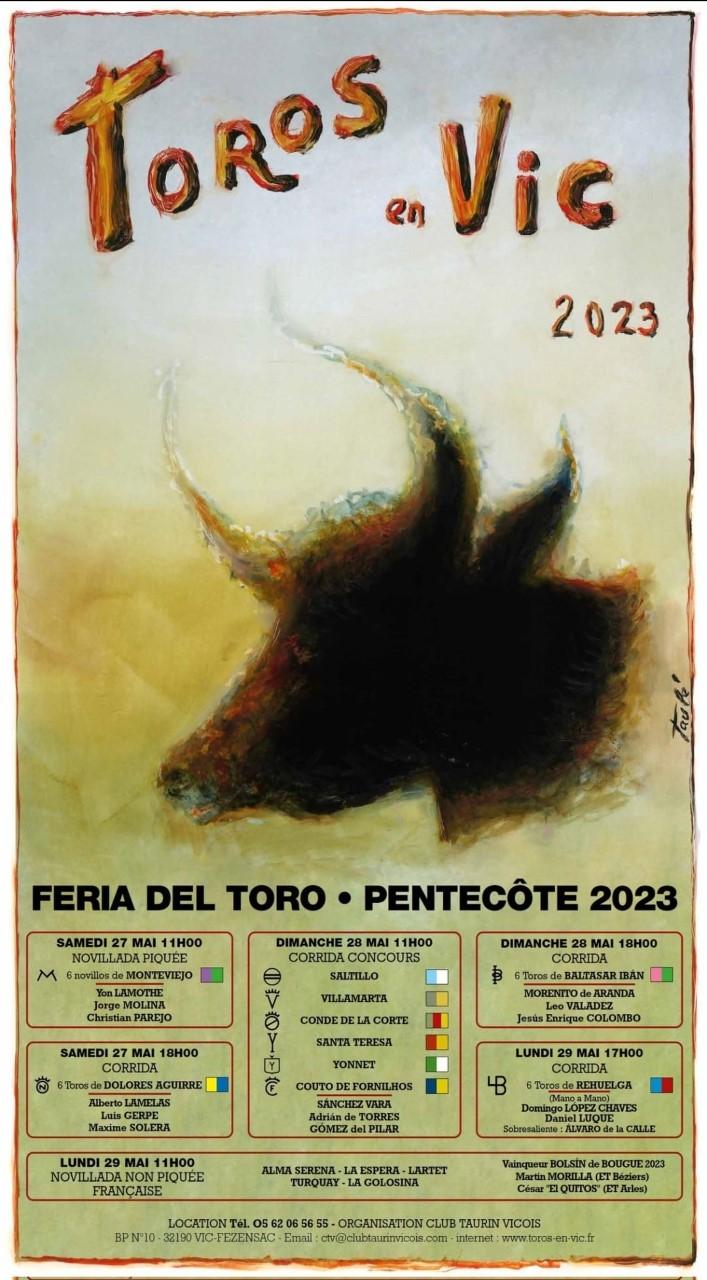 CARTEL FERIA DEL TORO – PENTECOSTES 2023 – VIC FEZENSAC