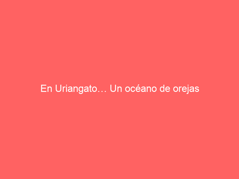 En Uriangato… Un océano de orejas