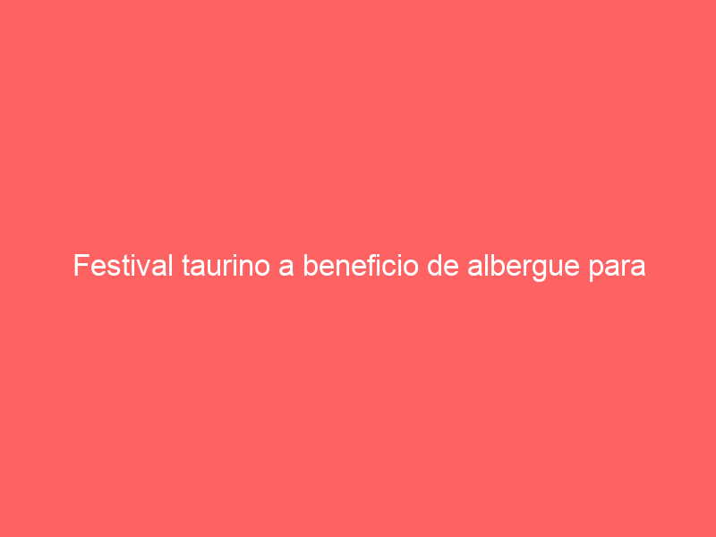 Festival taurino a beneficio de albergue para niños sin hogar, tras el huracán “Otis”, en Acapulco