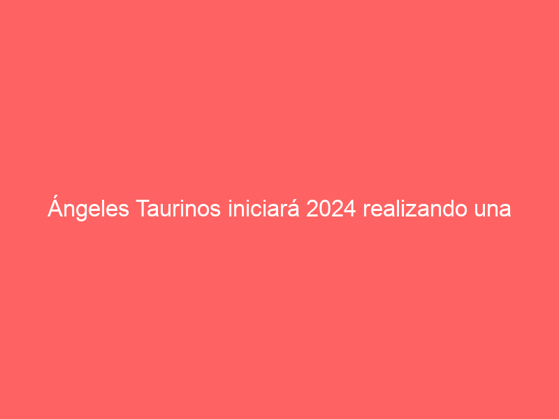 Ángeles Taurinos iniciará 2024 realizando una novillada con cartel internacional