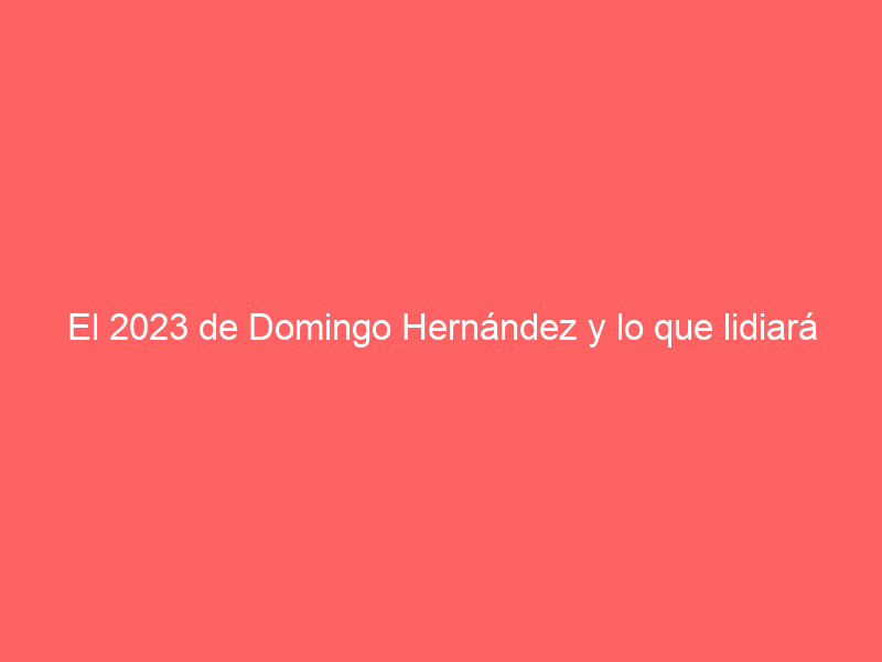 El 2023 de Domingo Hernández y lo que lidiará en el 24: «Nos queda en el alma la embestida de Ligerito»