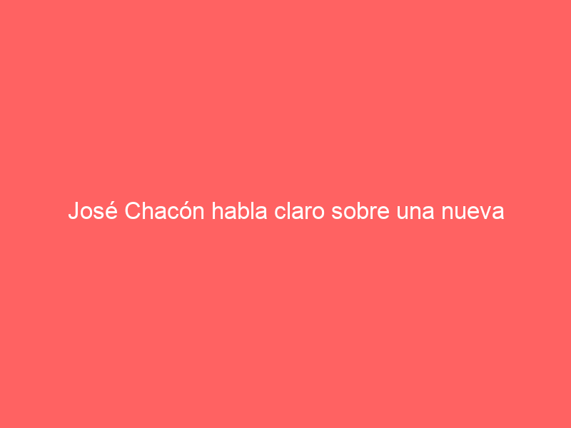 José Chacón habla claro sobre una nueva ‘corriente’: «Un lidiador tiene que torear y no dar banderazos»