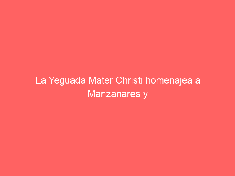 La Yeguada Mater Christi homenajea a Manzanares y a Léa Vicens