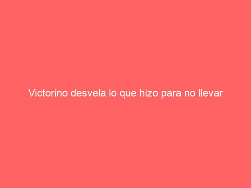 Victorino desvela lo que hizo para no llevar parte de su ganadería al matadero hace tres años: «Acudí al banco»