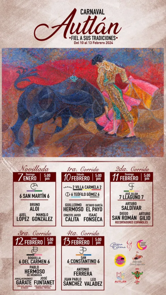 Corridas de Toros – Carnaval Autlán 2024
