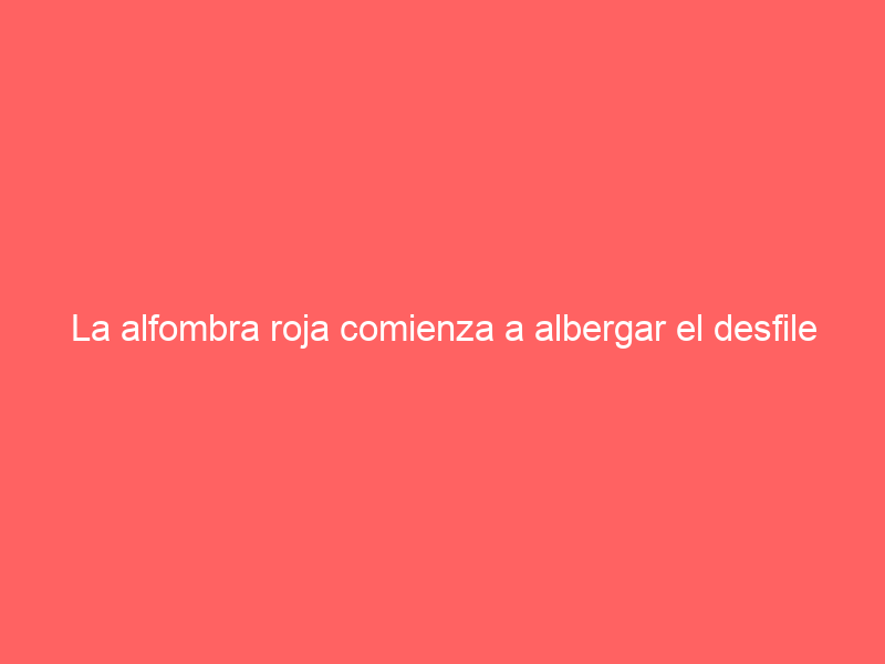 La alfombra roja comienza a albergar el desfile de protagonistas de la Gala de San Isidro