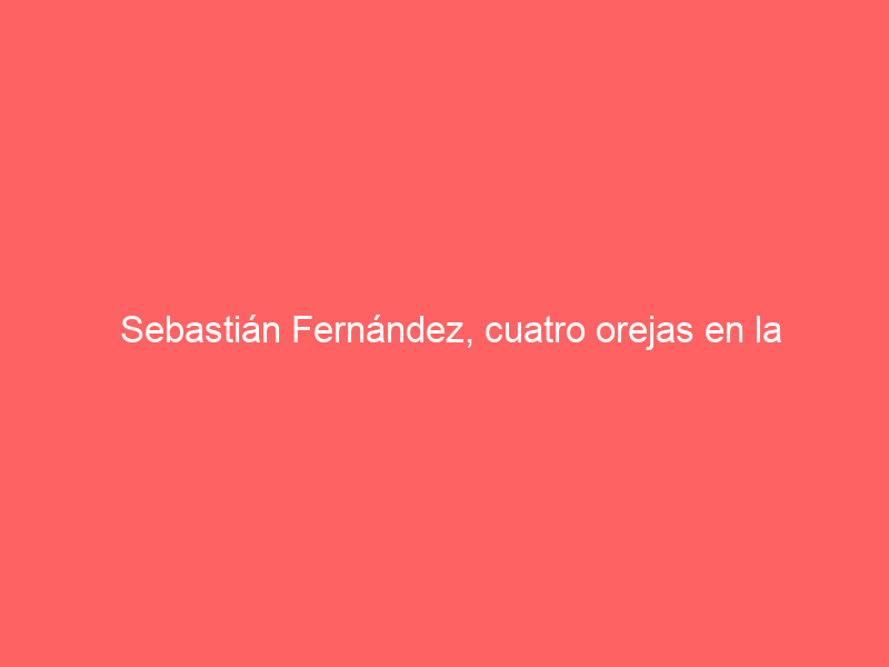 Sebastián Fernández, cuatro orejas en la matinal de rejones en Atarfe