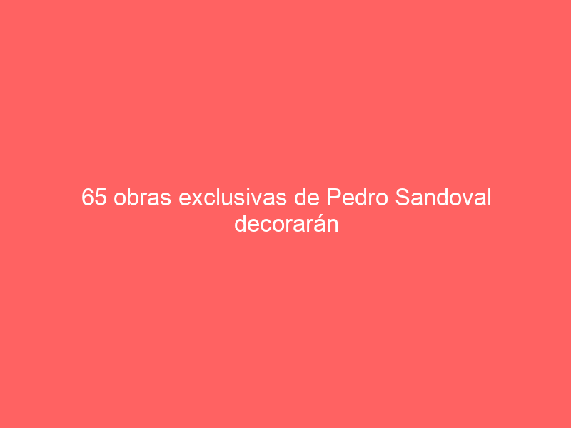 65 obras exclusivas de Pedro Sandoval decorarán La Malagueta en la Corrida Picassiana