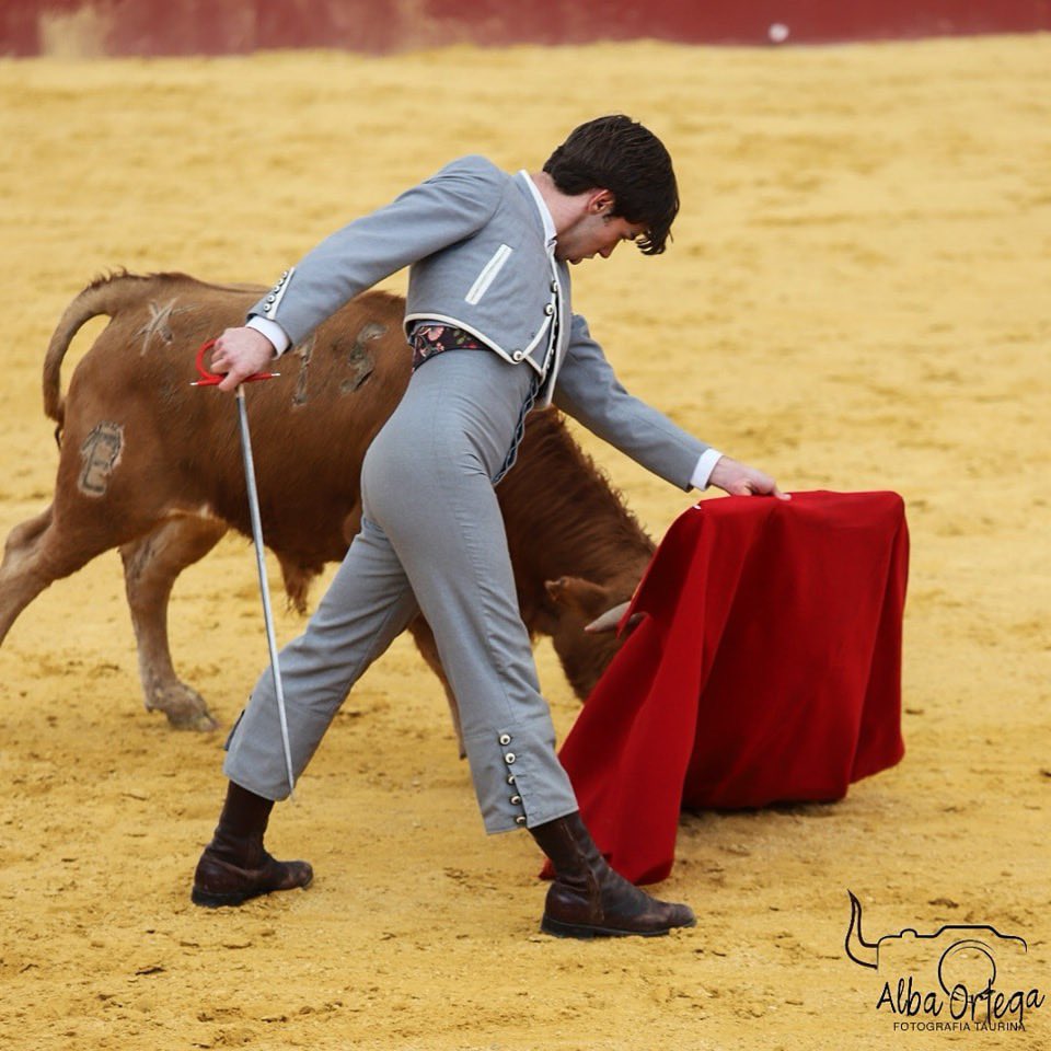 El novillero cántabro Eduardo Rodríguez  @Eduardo_Rodrgzz, triunfador del IV Bolsín Taurino de Cariñena