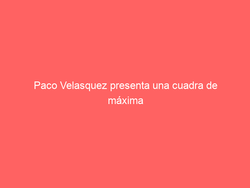 Paco Velasquez presenta una cuadra de máxima altura para su temporada 2024