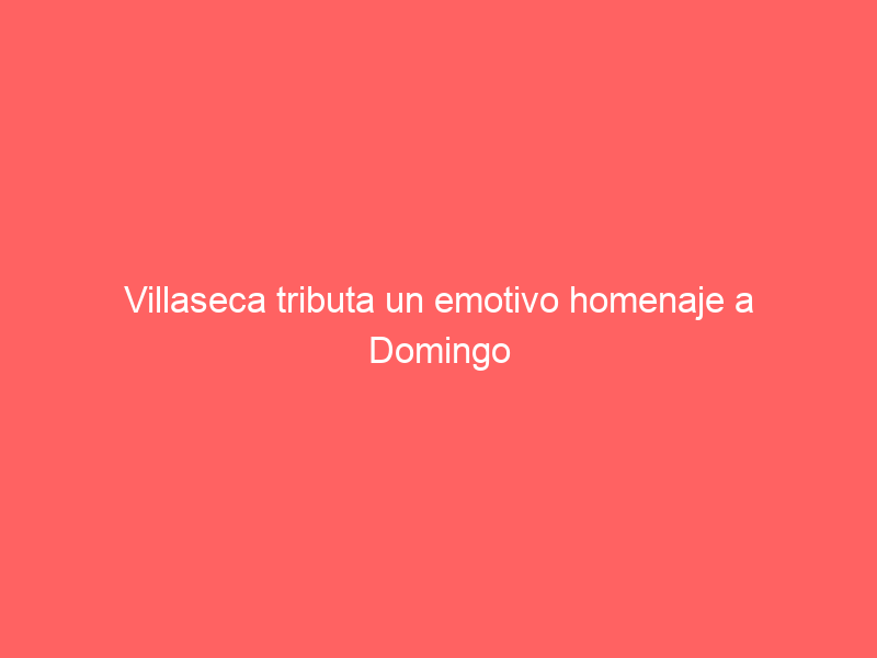 Villaseca tributa un emotivo homenaje a Domingo González, mayoral de Baltasar Ibán