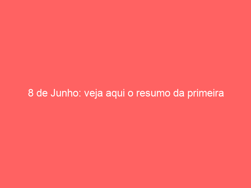8 de Junho: veja aqui o resumo da primeira corrida de Santarém