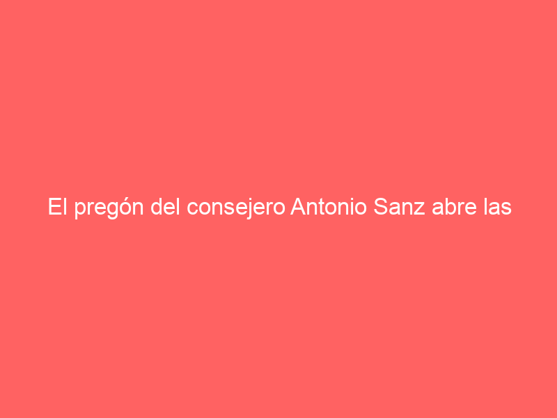 El pregón del consejero Antonio Sanz abre las XXXVII Jornadas de Tauromaquia «Ciudad de Algeciras»