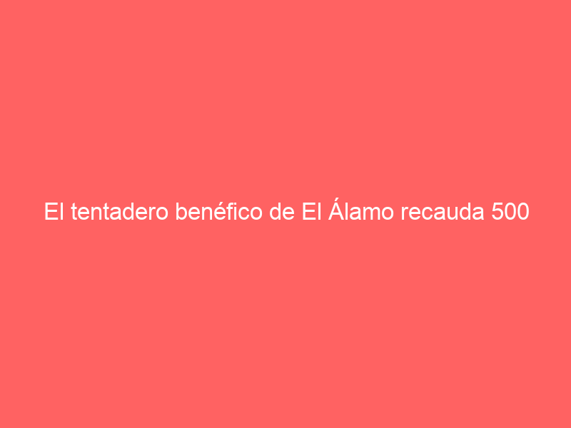 El tentadero benéfico de El Álamo recauda 500 kilos de alimentos