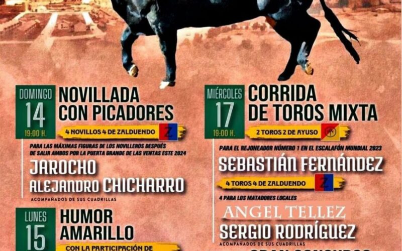 Feria taurina de 𝗟𝗮𝘀 𝗡𝗮𝘃𝗮𝘀 𝗱𝗲𝗹 𝗠𝗮𝗿𝗾𝘂𝗲́𝘀