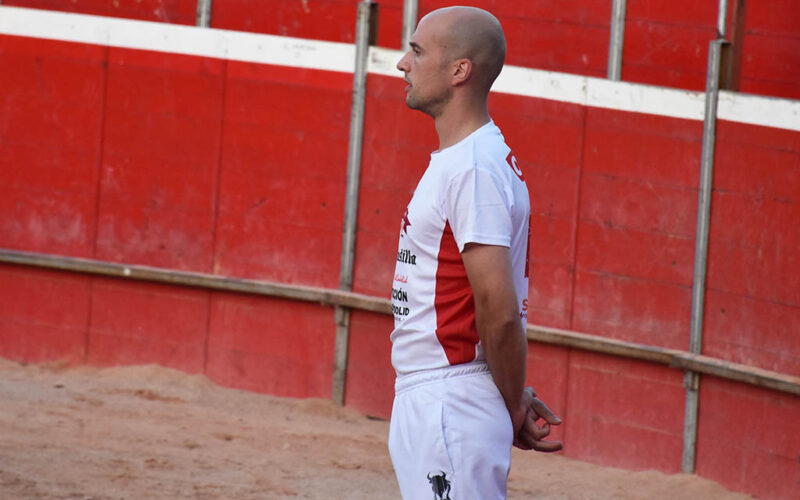 El recortador Borja Franco sufre un percance en el concurso de Brihuega 