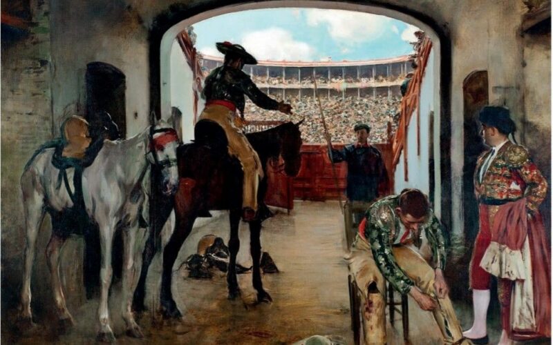 Ramón Casas i Carbó:interior de la plaza de toros del Torín de Barcelona.