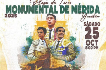 CARTEL CORRIDA DE TOROS EN LA MONUMENTAL DE MÉRIDA