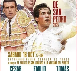 CARTEL CORRIDA DE TOROS EN ARENAS DE SAN PEDRO