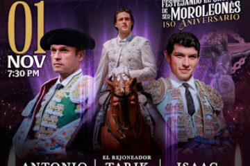 CARTEL CORRIDA MIXTA EN MOROLEÓN
