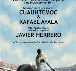 CARTEL FESTEJO TAURINO EN CHAMPOTÓN – CAMPECHE