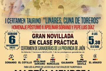 CARTEL FESTEJO TAURINO EN LINARES