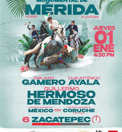 CARTEL CORRIDA DE REJONES EN MÉRIDA
