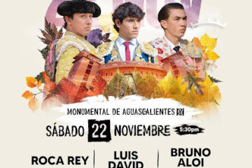 CARTEL CORRIDA DE TOROS EN AGUASCALIENTES