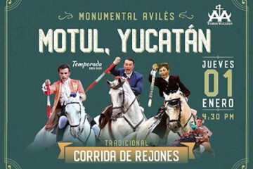 CARTEL CORRIDA DE REJONES EN MOTUL , YUCATÁN