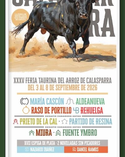 Las ganaderías para la XVII Edición del Certamen Espiga de Plata de Calasparra