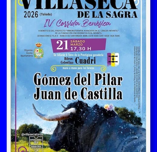 Presentado en Villaseca el cartel de la IV Corrida Benéfica para el cáncer infantil