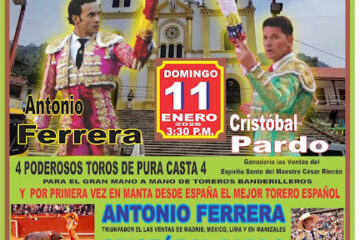 CARTEL FERIA TAURINA EN MANTA