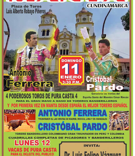 CARTEL FERIA TAURINA EN MANTA