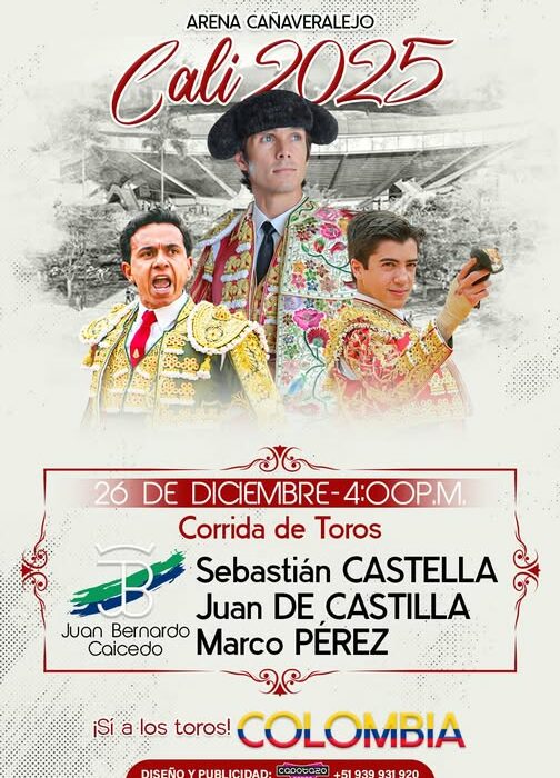 Colombia.- Todo listo para el primer banquete en la carteleria de Cali 2025 entre el 26 y 30 de diciembre 