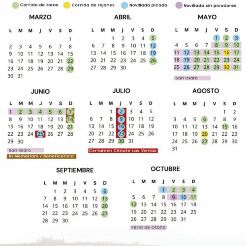 Las Ventas define el calendario completo de su temporada 2026